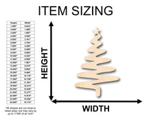 Load image into Gallery viewer, Unfinished Wood Zig Zag Tree Shape - Craft - up to 36&quot; DIY

