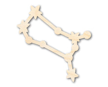Load image into Gallery viewer, Unfinished Wood Gemini Constellation Shape - Zodiac Craft - up to 36&quot;
