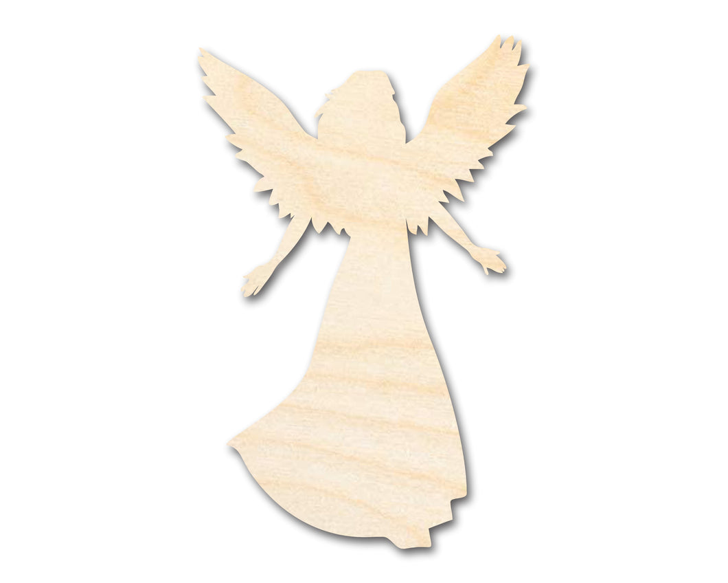 Unfinished Wood Virgo Angel Shape - Zodiac Craft - up to 36