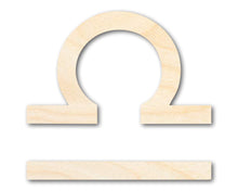 Load image into Gallery viewer, Unfinished Wood Libra Sign Shape - Zodiac Craft - up to 36&quot;
