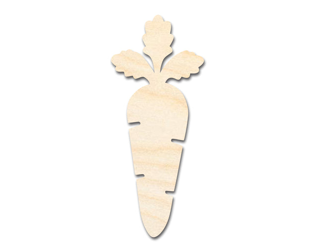 Unfinished Wood Carrot Shape - Garden Vegetable Craft - up to 36