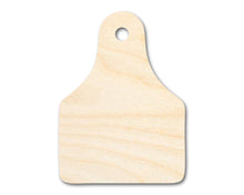 Load image into Gallery viewer, Unfinished Wood Cow Tag Shape - Farm Craft - up to 36&quot; DIY
