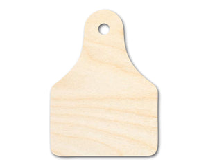 Unfinished Wood Cow Tag Shape - Farm Craft - up to 36" DIY