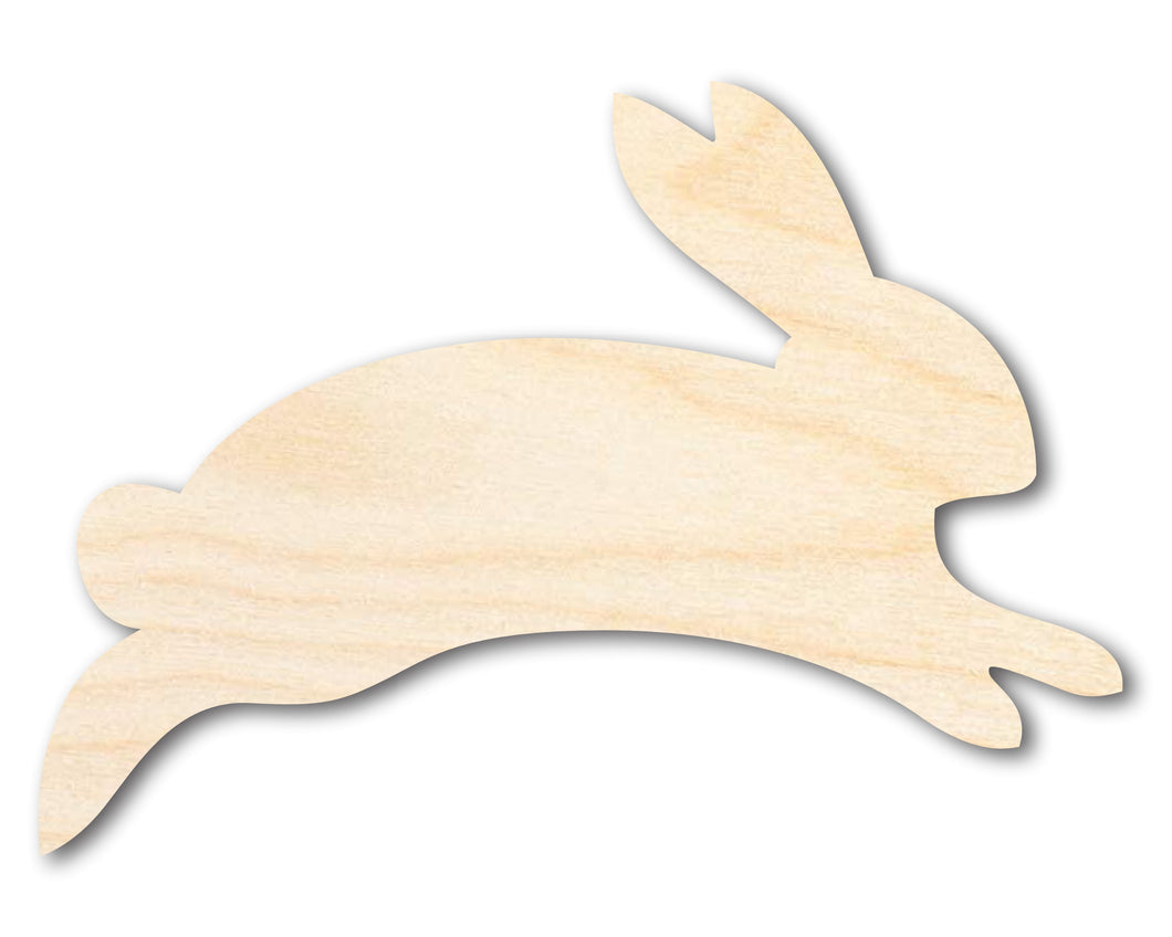 Unfinished Wood Cute Bunny Shape - Easter Spring Kids Craft - up to 36