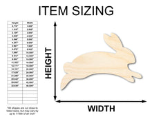 Load image into Gallery viewer, Unfinished Wood Cute Bunny Shape - Easter Spring Kids Craft - up to 36&quot; DIY
