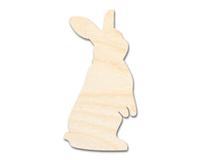 Load image into Gallery viewer, Unfinished Wood Standing Bunny Shape - Easter Craft - up to 36&quot; DIY
