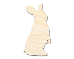 Unfinished Wood Standing Bunny Shape - Easter Craft - up to 36" DIY