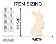 Load image into Gallery viewer, Unfinished Wood Standing Bunny Shape - Easter Craft - up to 36&quot; DIY
