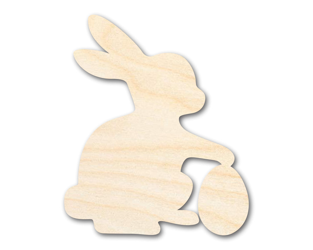 Unfinished Wood Easter Bunny Shape - Easter Bunny Egg Craft - up to 36