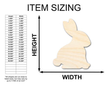 Load image into Gallery viewer, Unfinished Wood Bunny Shape - Garden Bunny Craft - up to 36&quot; DIY
