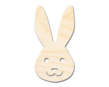Load image into Gallery viewer, Unfinished Wood Happy Bunny Shape - Bunny Head Craft - up to 36&quot; DIY
