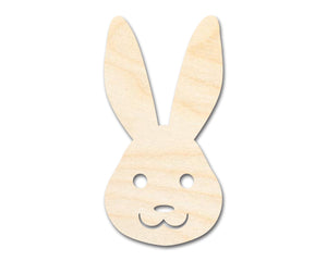 Unfinished Wood Happy Bunny Shape - Bunny Head Craft - up to 36" DIY