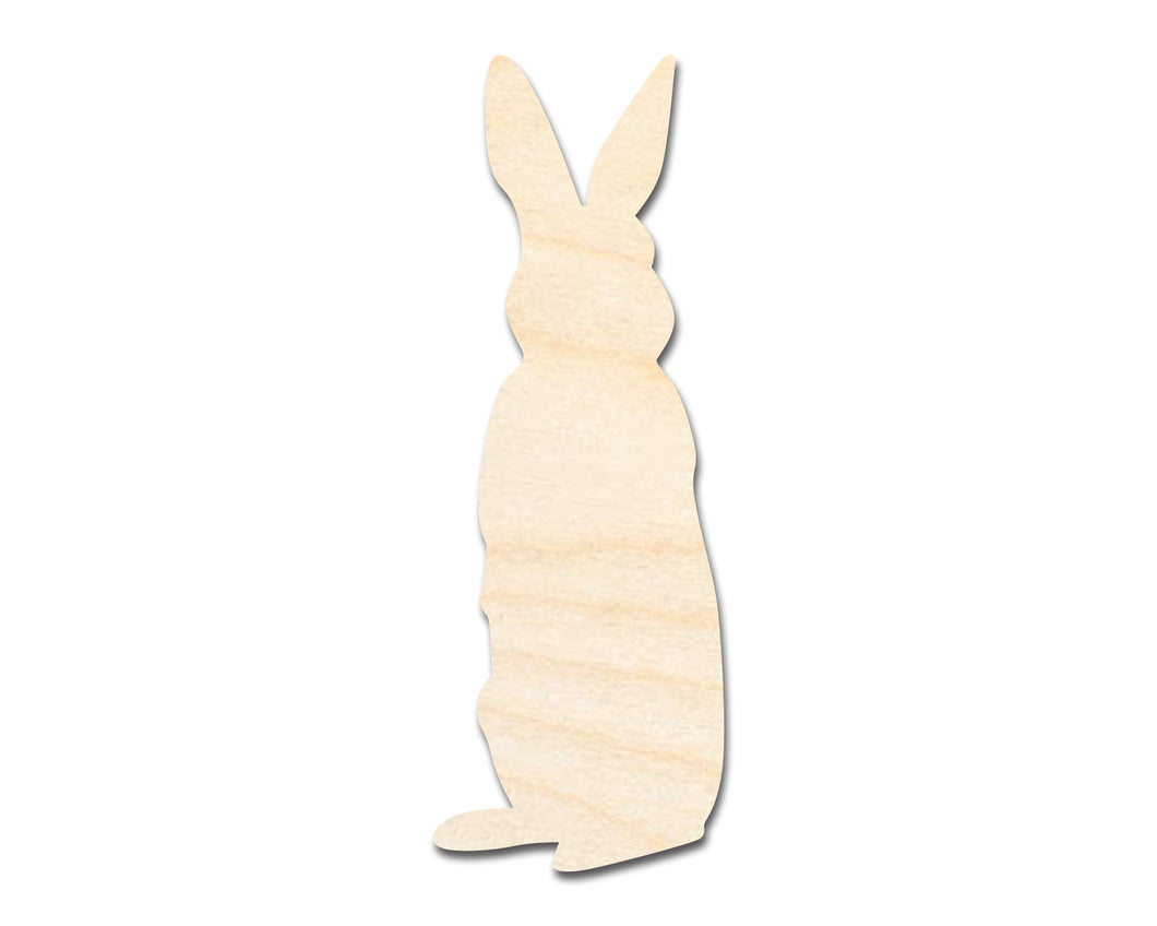 Unfinished Wood Standing Bunny Shape - Easter Spring Garden Craft - up to 36