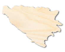 Load image into Gallery viewer, Unfinished Wood Bosnia and Herzegovina Country Shape - Southeast Europe Craft - up to 36&quot; DIY
