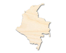 Load image into Gallery viewer, Unfinished Wood Columbia Country Shape - South America Craft - up to 36&quot; DIY
