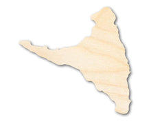 Load image into Gallery viewer, Unfinished Wood Ndzuwani Island Shape - Comoros Craft - up to 36&quot; DIY
