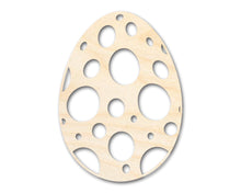 Load image into Gallery viewer, Unfinished Wood Spotted Egg Shape - Easter Craft - up to 36&quot; DIY
