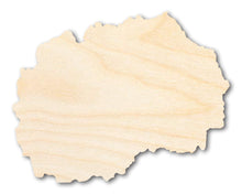 Load image into Gallery viewer, Unfinished Wood North Macedonia Shape - Balkans Craft - up to 36&quot; DIY

