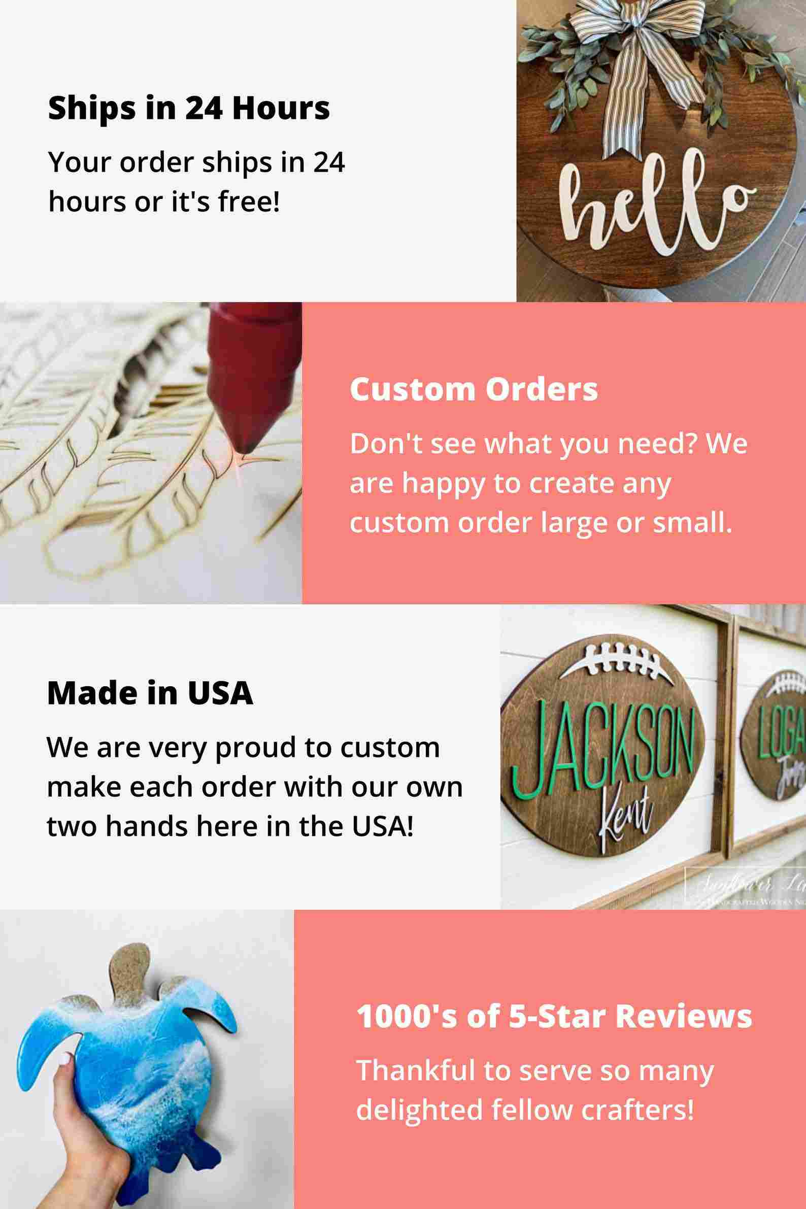 Jolly Sign Unfinished Wood Cutout Home Decor DIY