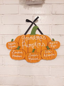 Unfinished Wood Pumpkin Shape - Fall - Halloween - Patch - Craft - up to 24" DIY