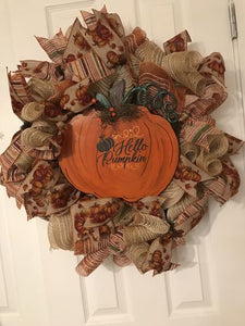 Unfinished Wood Pumpkin Shape - Fall - Halloween - Patch - Craft - up to 24" DIY