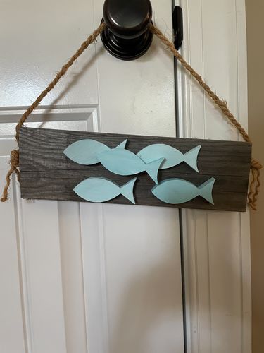 Unfinished Wood Fish Shape Silhouette - Craft- up to 24