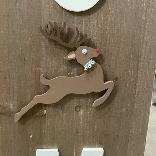 wooden reindeer craft