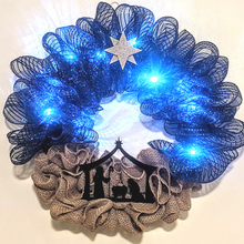 Load image into Gallery viewer, wooden nativity wreath craft
