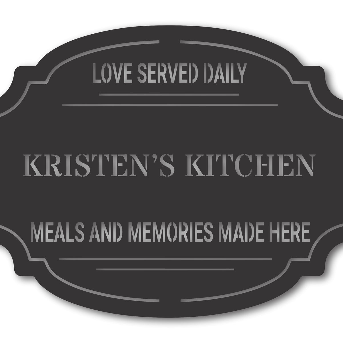 Custom Metal Farmhouse Kitchen Sign | Metal Kitchen Sign | Rustic Meta ...