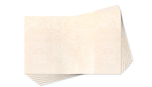 Baltic Birch Sheets - Glowforge Ready - B/BB Premium Wood 1/8" or 1/4" (3mm or 6mm)