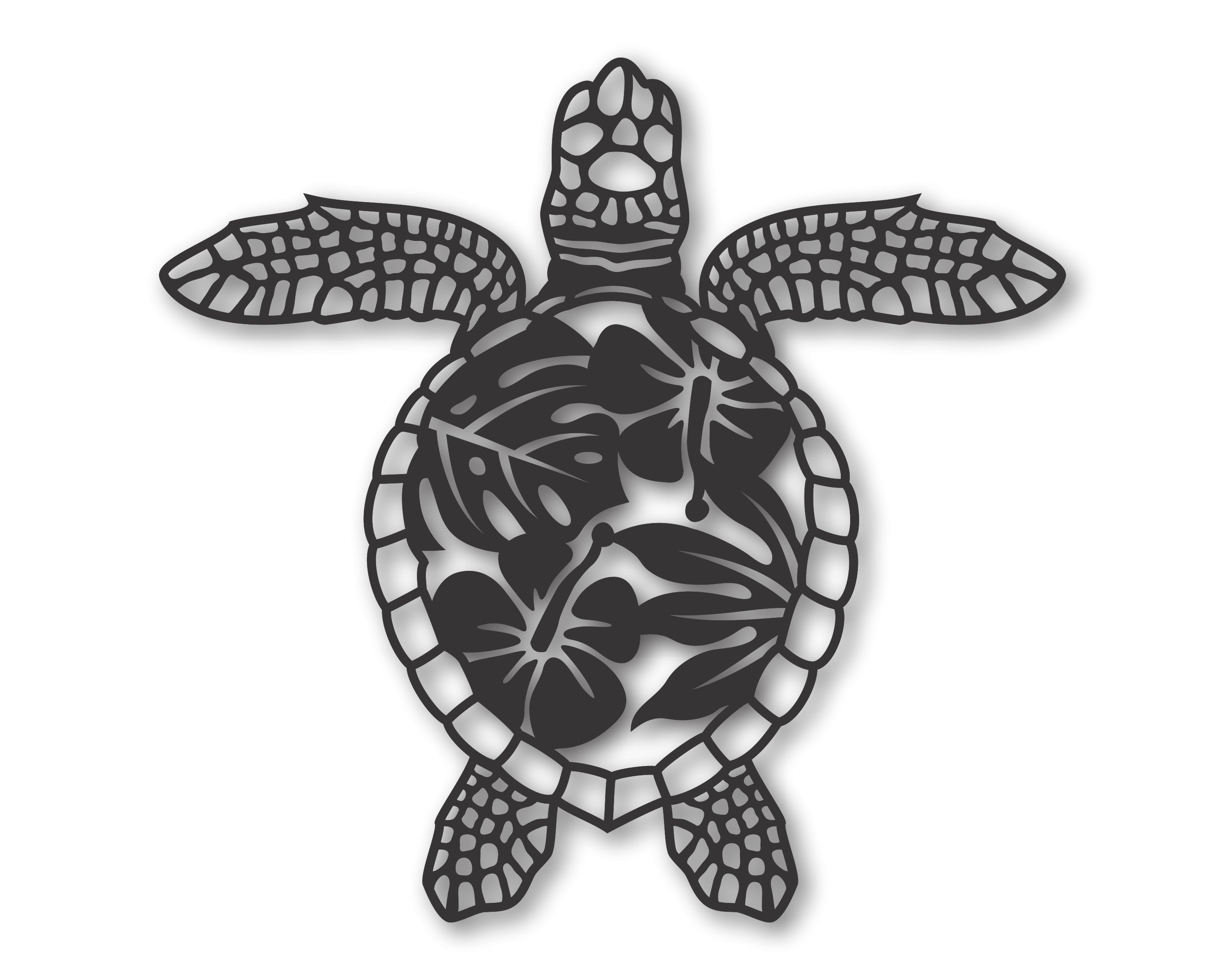 Metal Sea Turtle Wall Art | 15 Color Options