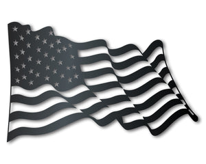 Metal American Flag Wall Art | Metal USA Sign | Indoor Outdoor | Up to 46" | Over 20 Color Options