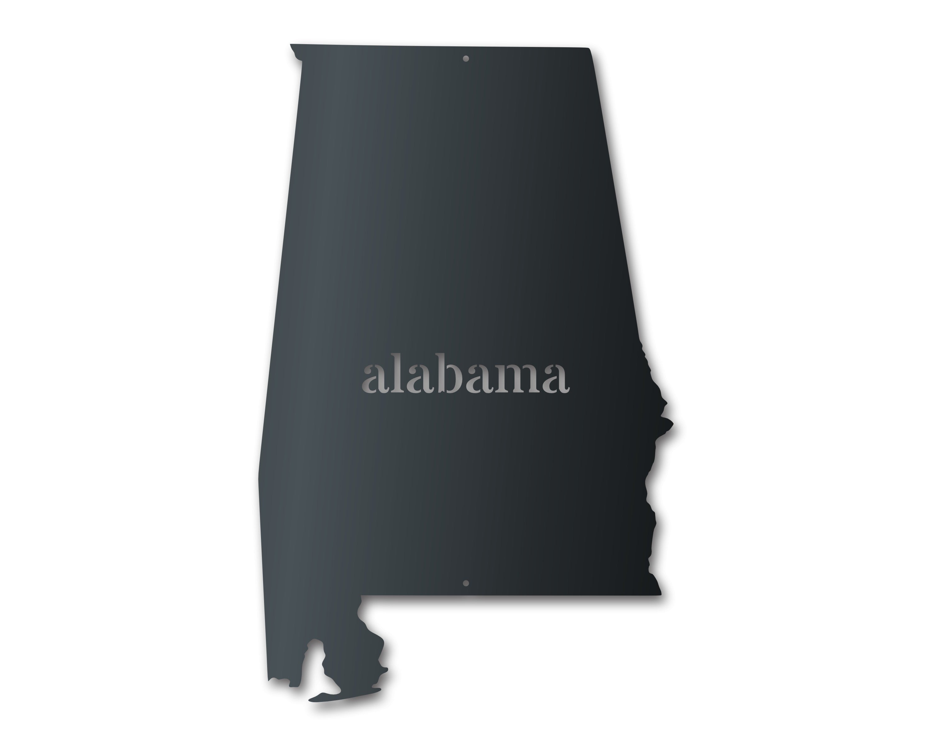 Metal Alabama Wall Art | Custom Metal US State Sign | Indoor Outdoor | Up to 46