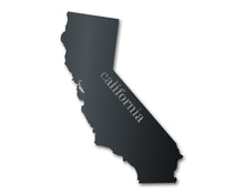 Load image into Gallery viewer, Metal California Wall Art - Custom Metal US State Sign - 14 Color Options
