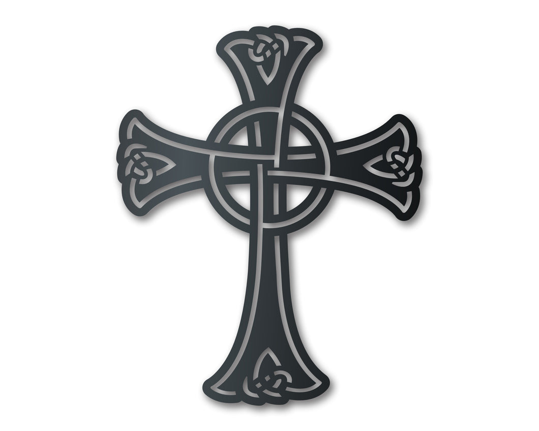Metal Celtic Cross Wall Art - Metal Cross - 14 Color Options