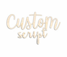Load image into Gallery viewer, Script Font Custom Name Wood Cutout - Baby Nursery - Decor - DIY - up to 48 Wide&quot;
