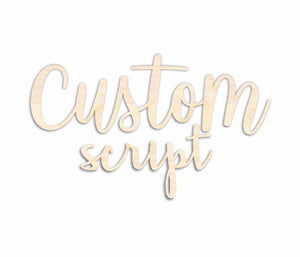 Script Font Custom Name Wood Cutout - Baby Nursery - Decor - DIY - up to 48 Wide"