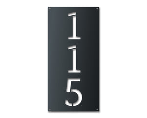 Custom Metal House Number Stencil Wall Art - Custom House Numbers Vertical Horizontal - 14 Color Options