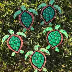 Unfinished Wood Sea Turtle Shape - Ocean - Nursery - Craft - up to 24