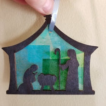 Load image into Gallery viewer, Unfinished Wood Bethlehem Nativity Shape - Christmas - Craft - up to 24&quot; DIY
