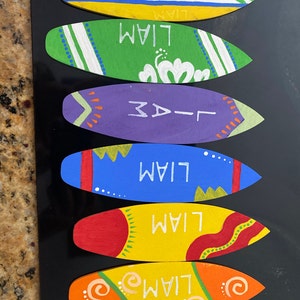Unfinished Wood Surfboard Shape - Surfing - Ocean - Beach - Nursery - Craft - up to 24" DIY