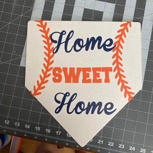 Unfinished Wood Home Plate Baseball Softball Diamond Base Silhouette - Craft- up to 24" DIY