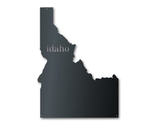 Load image into Gallery viewer, Metal Idaho Wall Art - Custom Metal US State Sign - 14 Color Options
