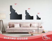 Load image into Gallery viewer, Metal Idaho Wall Art - Custom Metal US State Sign - 14 Color Options
