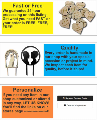 Unfinished Halloween Trick or Treat Wooden Cutout (3 Pieces) - Wreath - Door Hanger - Decor - DIY - up to 48 Wide&quot;