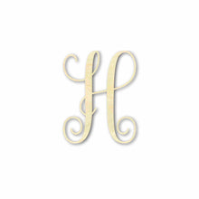 Load image into Gallery viewer, Unfinished Individual Wood Monogram Personalized - Weddings - Nursery - Wall Hang - up to 24&quot; High DIY
