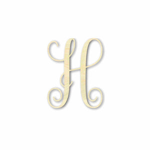 Unfinished Individual Wood Monogram Personalized - Weddings - Nursery - Wall Hang - up to 24&quot; High DIY