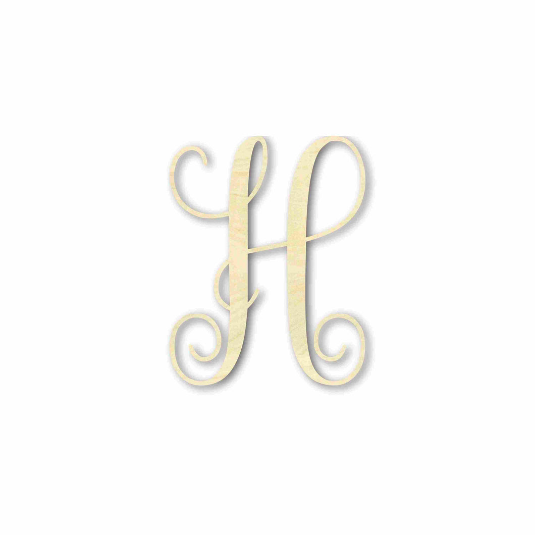 Unfinished Individual Wood Monogram Personalized - Weddings - Nursery - Wall Hang - up to 24" High DIY