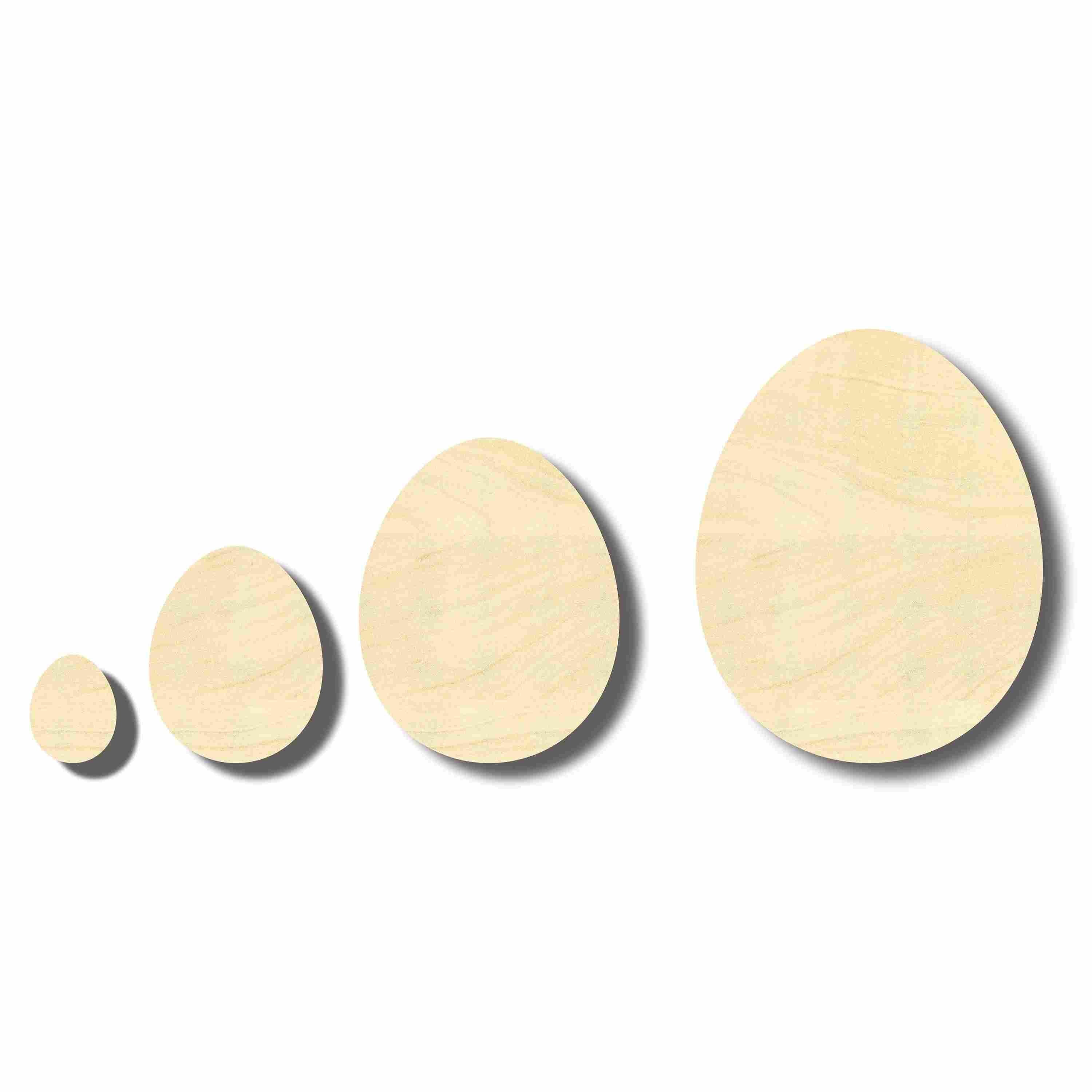 Unfinished Wooden Craft Easter Eggs up to 24"  DIY