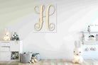 Unfinished Individual Wood Monogram Personalized - Weddings - Nursery - Wall Hang - up to 24&quot; High DIY